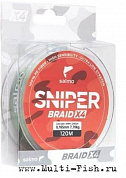 Леска плетеная Salmo Sniper BRAID Army Green 91м, 0,23мм.