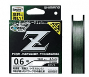 Шнур плетеный PE Shimano POWER-PRO Z 200м, 0,185мм, #1.2, 12.2кг Moss green PP-M62N