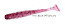 Виброхвост Azura Longer 3.5" UV Purple, длина 8,8см,7шт.