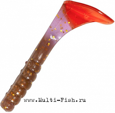 Твистер Quantum Magic Trout B-Fish коричневый\красный с запахом сыра 0,25гр 2,5см 10 шт