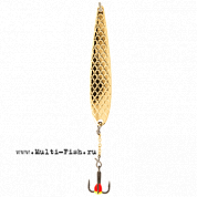 Блесна вертикальная зимняя Lucky John DIAMOND BLADE с цепочкой и тройником 41мм G блистер