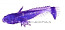 Виброхвост FLAGMAN Bulfish 1,5" lilac flash 10pc squid
