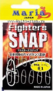Застежки YAMARIA FIGHTERS SNAP #2, 110 lb, 12шт.