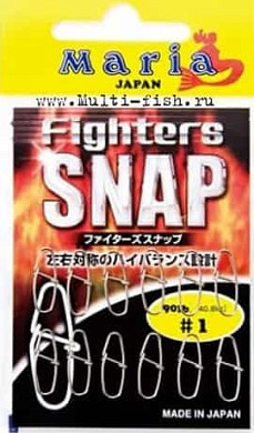 Застежки YAMARIA FIGHTERS SNAP #2, 110 lb, 12шт.