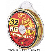 Леска плетеная WFT KG STRONG EXACT ELECTRA 700 Multicolor 480м, 0,22мм, 32кг