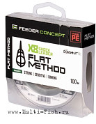 Шок-лидер плетеный Feeder Concept Flat Method х8 SHOCK LEADER Dark Green 100м, 0,25мм, 15,2кг