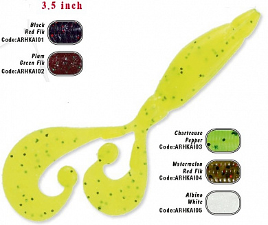 Силиконовая приманка HERAKLES SCRATCH Jr. 3.5" (Chartreuse Pepper)