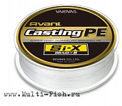 Шнур плетеный VARIVAS PEх8 Avani Casting PE Si-X 400м, 0,405мм, #6, 42,1кг, 92lb