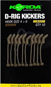 Лентяйка KORDA Kickers D Rig Brown 10шт., размер S