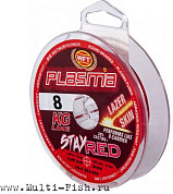 Леска плетеная WFT KG PLASMA LAZER SKIN Stay Red 150м, 0,08мм, 8кг