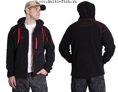 Куртка флисовая Alaskan BlackWater, цвет черный, размер XXL, с капюшоном