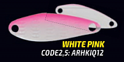 Блесна колеблющееся DRIBBLE SPOON 2,5gr (White/Pink)