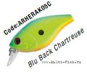 Воблер HERAKLES BOOB 60 (Blu Back/Chartreuse)crankbait, плавающий, 6,5гр/60мм, до 0,8м