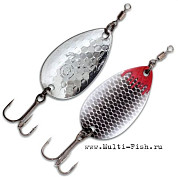 Блесна колеблющаяся Quantum Magic Trout Boody Big Blade с тройником 2,6гр., 3,5см, чёрная\белая