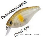 Воблер HERAKLES BOOB 60 (Ghost Ayu) crankbait, плавающий, 6,5гр/60мм, до 0,8м