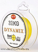 Леска плетеная WFT KG ROUND DYNAMIX Yellow 300м, 0,35мм, 32кг