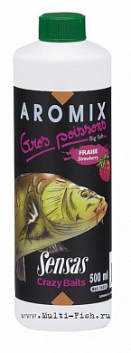 Ароматизатор Sensas AROMIX BIG FISH Strawberry 0.5л