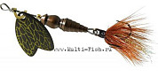 Блесна вращающаяся MEPPS Bug №00, 1,5гр., цвет dark brown