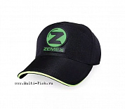                         Бейсболка ZEMEX цвет BLACK, размер OSFA, цвет логотипа Green