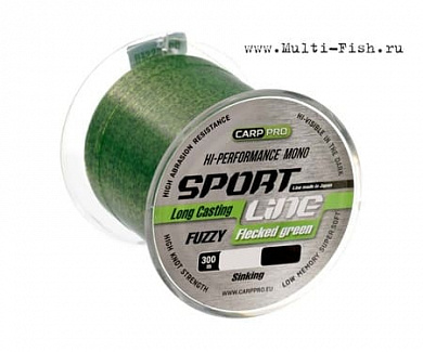 Леска CARP PRO Sport Line Flecked Green 1000м, 0,265мм