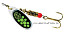 Блесна вращающаяся MEPPS Black Fury Chartreuse №0, 2гр., цвет AG
