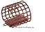 Кормушка-сетка ALLVEGA "Агидель" металлическая, коричневая, размер XL, 80мл, 20гр.