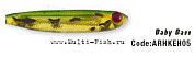 Силиконовая приманка HERAKLES MIRROR SHAD 3.2'' (Baby Bass)