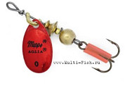 Блесна вращающаяся MEPPS Aglia Platium №0, 1,5гр., цвет AG/red