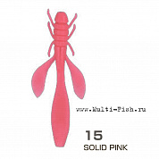 Мягкая приманка OWNER Yuki Bug YB-85 3,3" #15 Solid Pink 8,5см, 8шт.