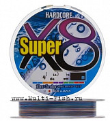 Шнур плетеный PE Duel Hardcore Super X8 200м, 0,128мм, #0,6 H4314-5C