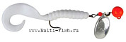 Блесна вращающаяся MEPPS Spinflex 7гр., цвет orange/silver/white блистер