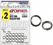Кольца заводные OWNER Sprit Ring Regular Wire №4, 24,4кг, 18шт.