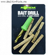 Сверло для насадок Korda Bait Drill & Corks,диаметр 6мм