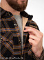 Рубашка с меховой подкладкой Alaskan, коричневая клетка, размер XL