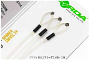 Отвод с быстросъемным вертлюгом KORDA Booms Spinner Swivel XX 19см, 3шт.