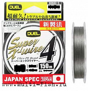 Шнур плетеный Duel PE Super X-Wire 4 Silver 150м, #1.2