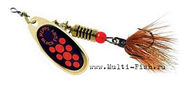 Блесна вращающаяся MEPPS Black Fury Mouche Orange №00, 1,5гр., цвет OR