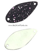 Блесна колеблющаяся HERAKLES SPIKE 1гр., Black Glow