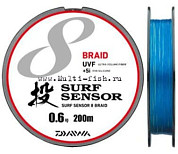 Шнур плетеный PE DAIWA UVF SURF SENSOR X8 200м, 0,235мм, 14кг