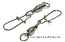Вертлюги с карабином Cralusso Ball bearing swivel with snap №0, 12кг, 6шт.