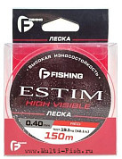 Леска монофильная F-FISHING Estim Red 150м, 0,40мм, 19,1кг, 42,1lb