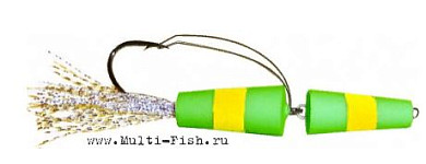 Приманка джиговая ФЛАЖОК 124 зел./жел./зел.