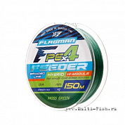 Шнур плетеный Flagman PE Hybrid X4 FEEDER Moss Green 300м, 0,16мм, 9,1кг