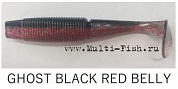 Приманка силиконовая DAIWA BAIT JUNKIE 3.2 MINNOW GHOST BLACK RED BELLY