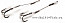Поводок готовый DAIWA PROREX 7X7 Wire Assist Hook крючок №4, 9,5кг, 7см