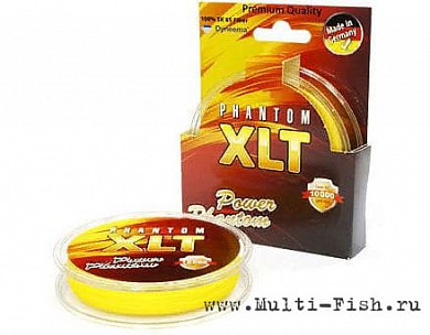 Шнур плетеный Power Phantom 4x XLT 120м желтый, 0,22мм, #2, 18,3кг