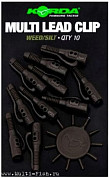 Клипса безопасная KORDA Lead Clip Pin Weed/Silt
