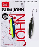 Блесна колеблющаяся Lucky John SLIM JOHN длин.37мм/02.5г 021