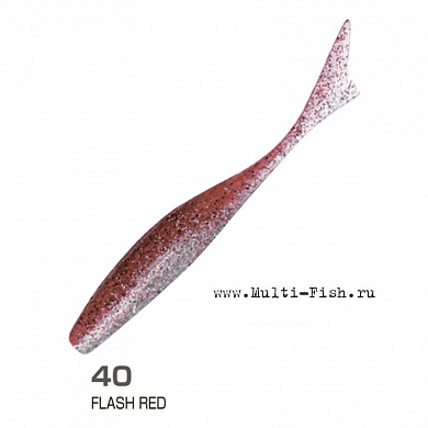 Слаг OWNER JR Minnow JRM-88 3,5" #40 Flash Red 8,8см, 8шт.