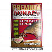 Прикормка DUNAEV-PREMIUM Карп-Сазан Конопля 1кг.